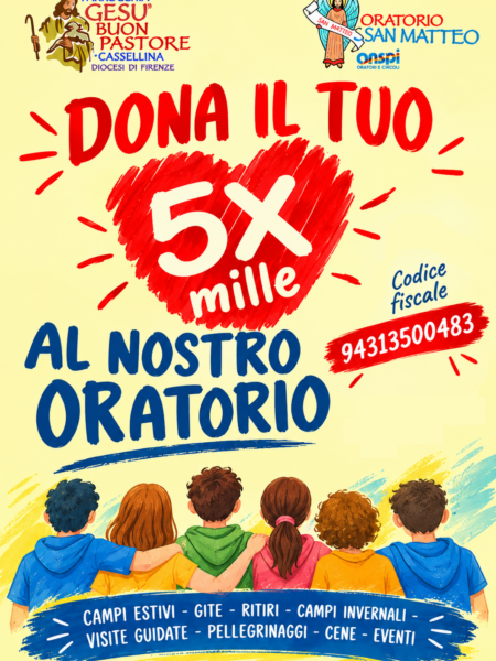 Dona il tuo 5× mille all’oratorio