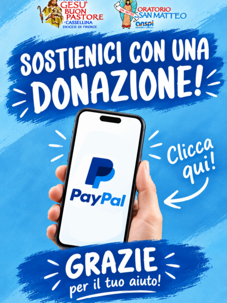 Sostienici con una donazione PayPal