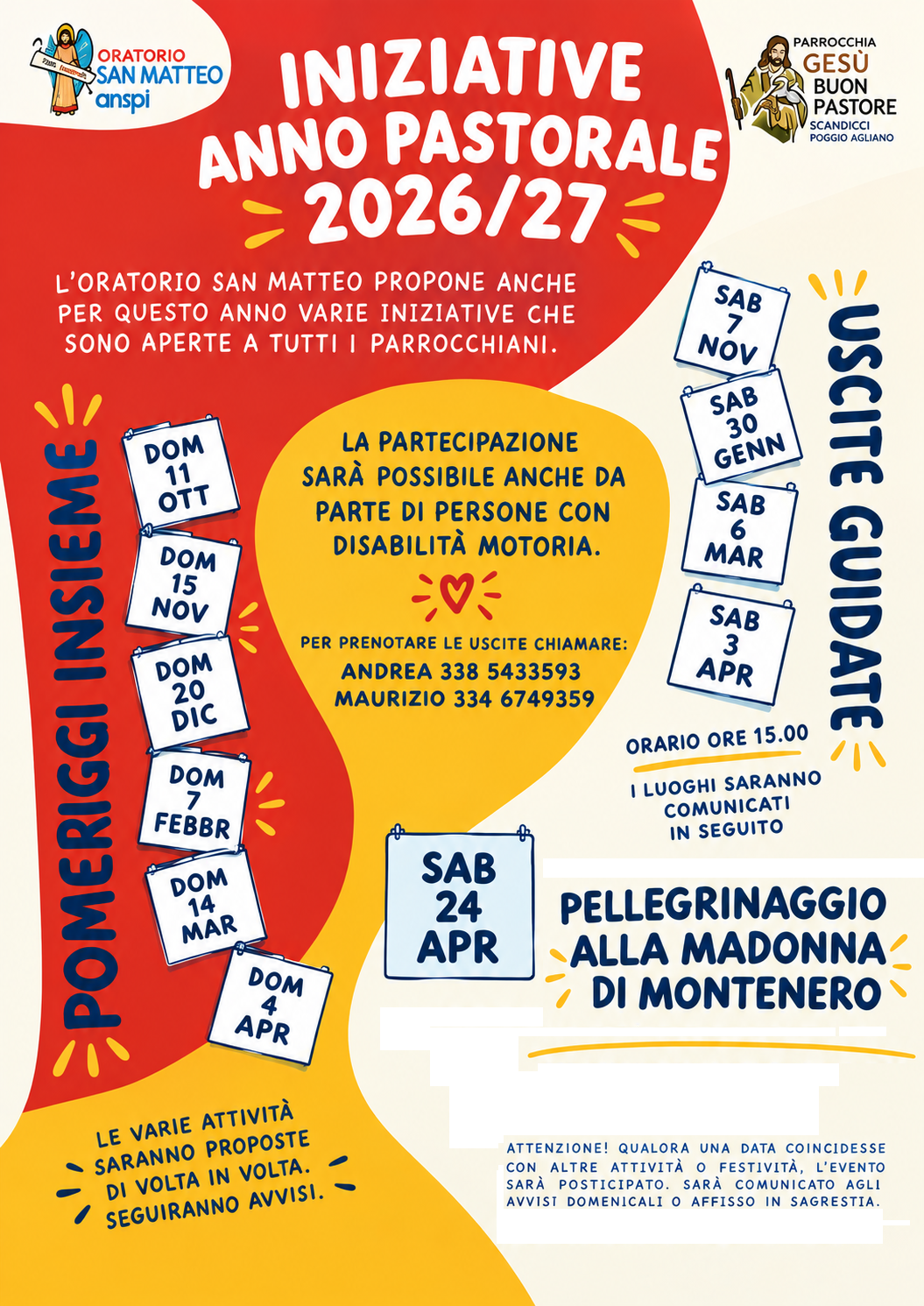 Attività dell’oratorio 2026/27