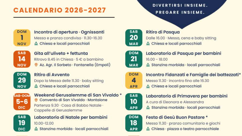 Famiglie in cammino 2026/27