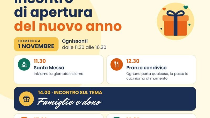 Famiglie in cammino – 1 novembre 2026